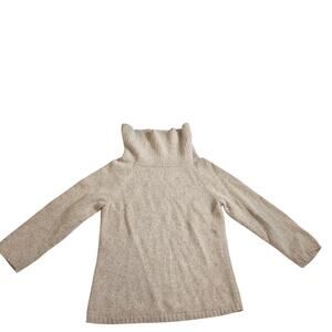 Rafaella Sweater Womens S Tan Rabbit Hair Lambs Wool Vintage Turtleneck